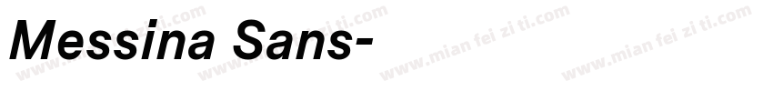 Messina Sans字体转换
